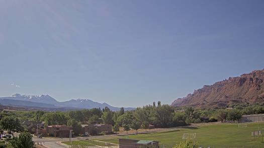 Weather camera view of Grand County HS.