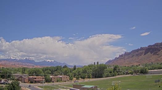 Weather camera view of Grand County HS.