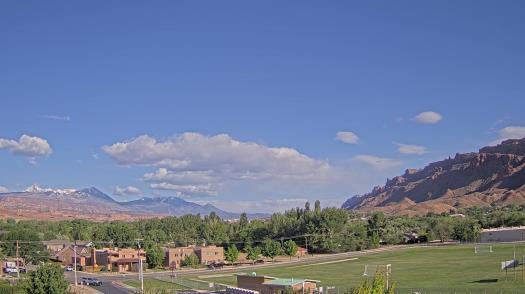 Weather camera view of Grand County HS.