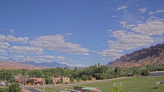 Weather camera view of Grand County HS.