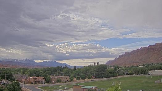 Weather camera view of Grand County HS.