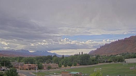 Weather camera view of Grand County HS.