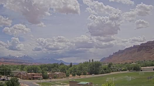 Weather camera view of Grand County HS.