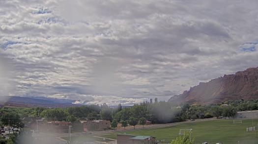 Weather camera view of Grand County HS.