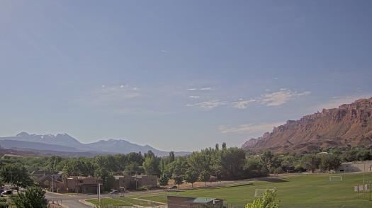 Weather camera view of Grand County HS.