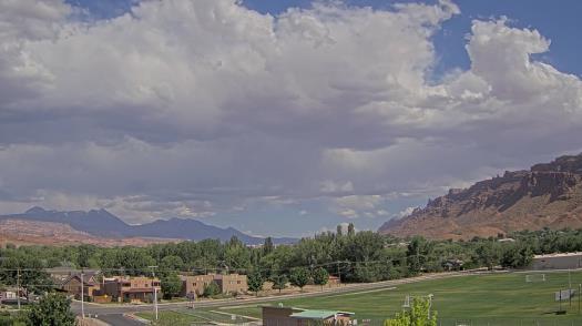 Weather camera view of Grand County HS.