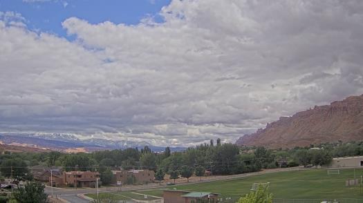 Weather camera view of Grand County HS.