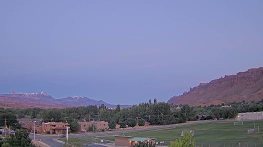 Weather camera view of Grand County HS.