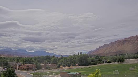 Weather camera view of Grand County HS.