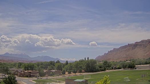 Weather camera view of Grand County HS.