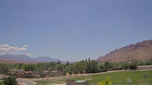 Weather camera view of Grand County HS.