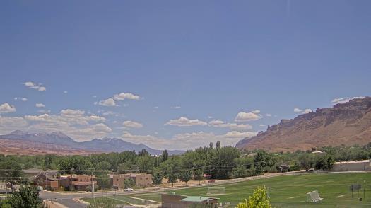 Weather camera view of Grand County HS.