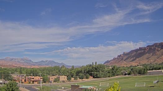 Weather camera view of Grand County HS.