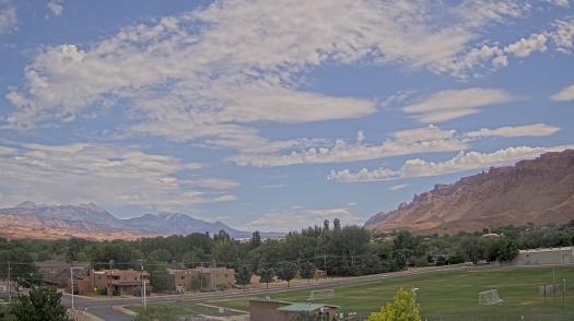 Weather camera view of Grand County HS.