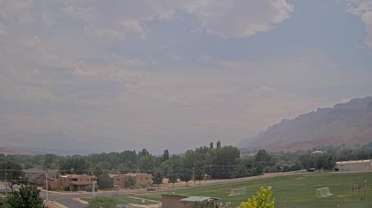 Weather camera view of Grand County HS.