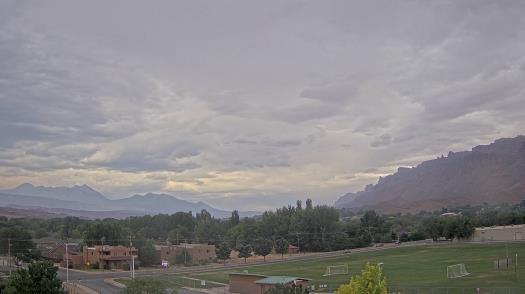 Weather camera view of Grand County HS.