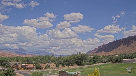 Weather camera view of Grand County HS.