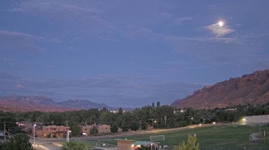 Weather camera view of Grand County HS.