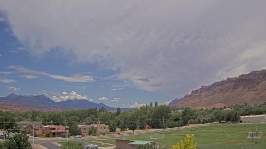 Weather camera view of Grand County HS.