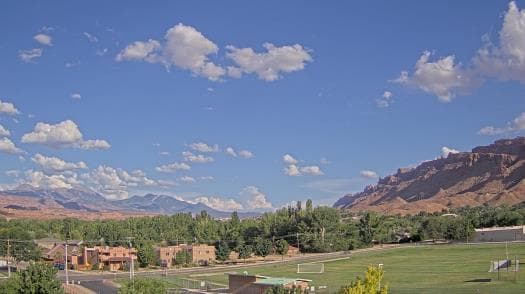Weather camera view of Grand County HS.