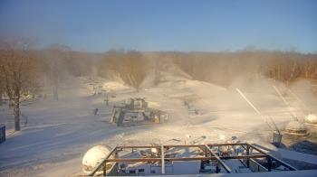 Weather camera view of Powder Ridge Ski Resort.