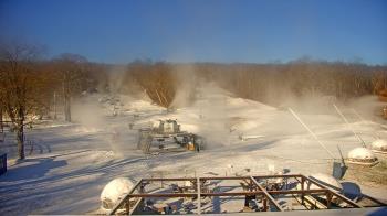 Weather camera view of Powder Ridge Ski Resort.