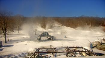 Weather camera view of Powder Ridge Ski Resort.