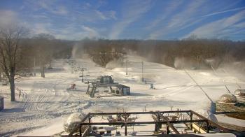 Weather camera view of Powder Ridge Ski Resort.