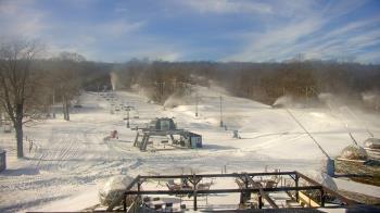 Weather camera view of Powder Ridge Ski Resort.