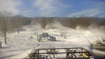 Weather camera view of Powder Ridge Ski Resort.