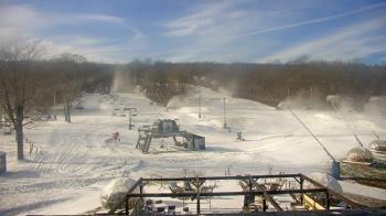 Weather camera view of Powder Ridge Ski Resort.