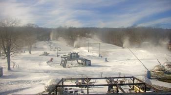 Weather camera view of Powder Ridge Ski Resort.