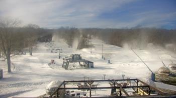 Weather camera view of Powder Ridge Ski Resort.