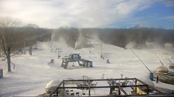 Weather camera view of Powder Ridge Ski Resort.