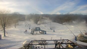 Weather camera view of Powder Ridge Ski Resort.
