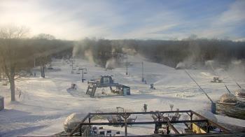 Weather camera view of Powder Ridge Ski Resort.