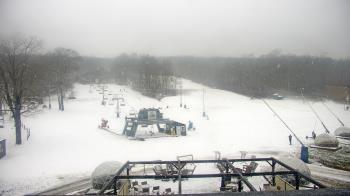 Weather camera view of Powder Ridge Ski Resort.