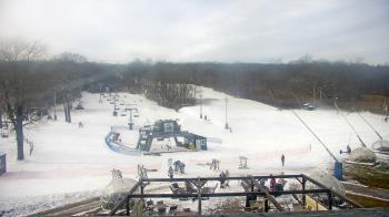 Weather camera view of Powder Ridge Ski Resort.
