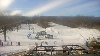 Weather camera view of Powder Ridge Ski Resort.