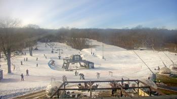 Weather camera view of Powder Ridge Ski Resort.