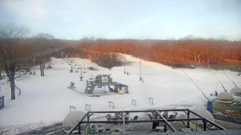 Weather camera view of Powder Ridge Ski Resort.