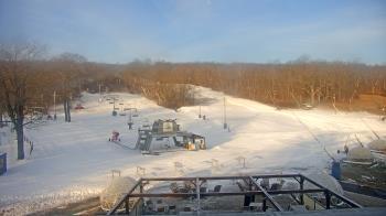 Weather camera view of Powder Ridge Ski Resort.