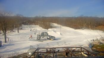Weather camera view of Powder Ridge Ski Resort.