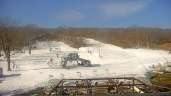 Weather camera view of Powder Ridge Ski Resort.
