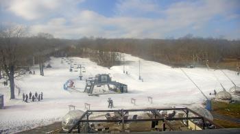 Weather camera view of Powder Ridge Ski Resort.