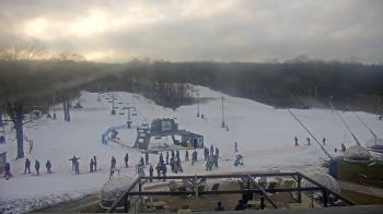 Weather camera view of Powder Ridge Ski Resort.