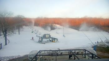 Weather camera view of Powder Ridge Ski Resort.