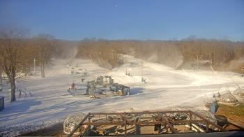 Weather camera view of Powder Ridge Ski Resort.