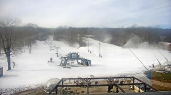 Weather camera view of Powder Ridge Ski Resort.