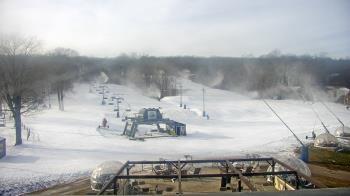 Weather camera view of Powder Ridge Ski Resort.